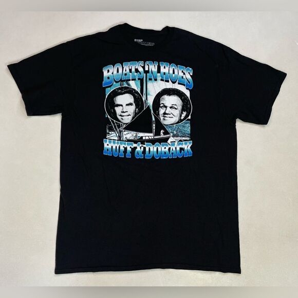 Step Brothers Movie Graphic T-shirt Men Large Black Short Sleeve - Picture 1 of 5